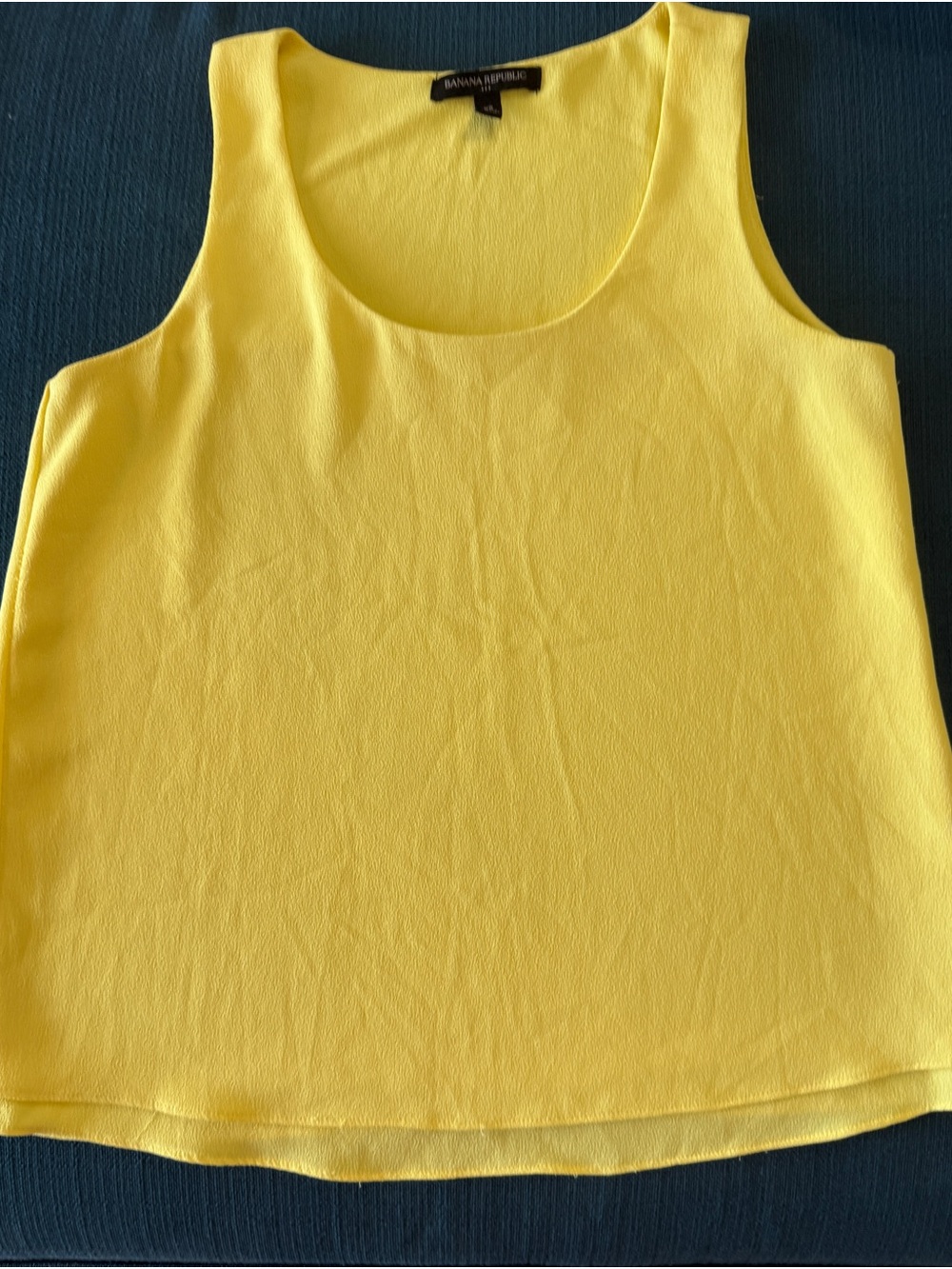 Banana Republic Bright Yellow Scoop Neck Tank Top